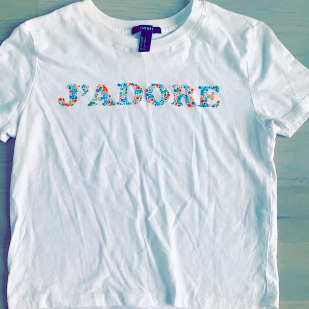 Women’s cropped tee shirt